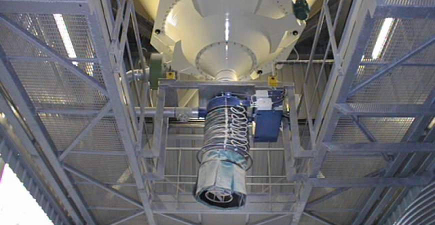 Open Truck Loading Bellows With Integrated Dust Collector 2