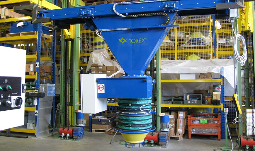 伸缩卸料口定位器 1